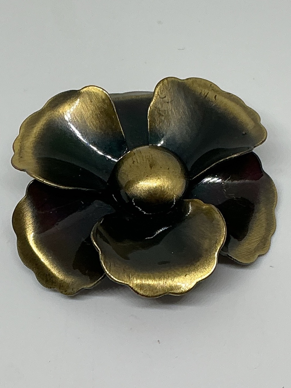 Vintage 3D Layered Flower Power Brooch